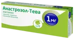 Анастрозол-Тева, 1 мг, таблетки, покрытые пленочной оболочкой, 28 шт. фото