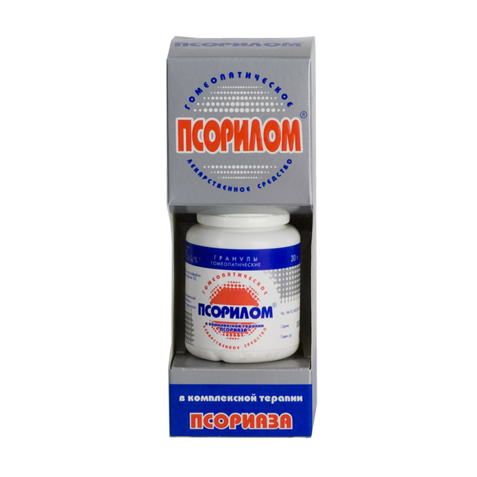 Псорилом, гранулы гомеопатические, 30 г, 1 шт. фото