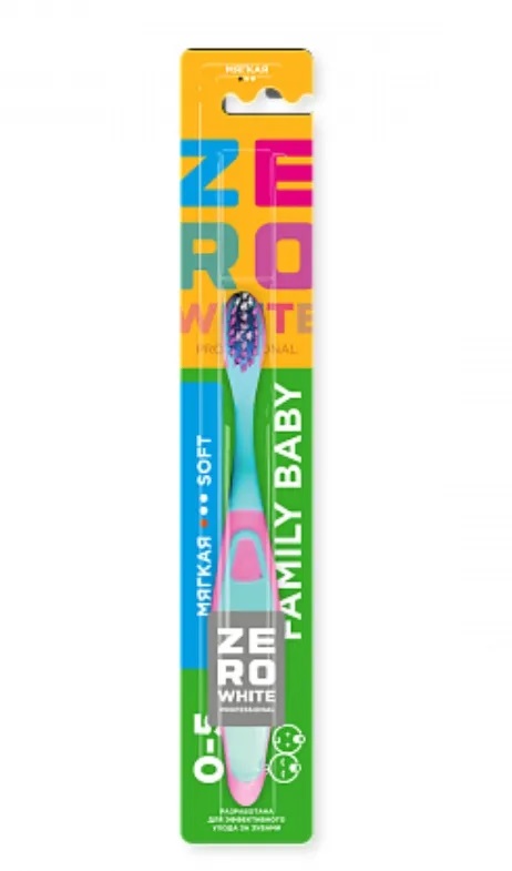 ZeroWhite Family baby soft Зубная щетка 0-5 лет, щетка зубная, 1 шт, мягкая фото
