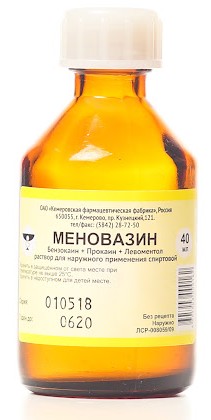 Меновазин, раствор для наружного применения спиртовой, 40 мл, 1 шт. фото