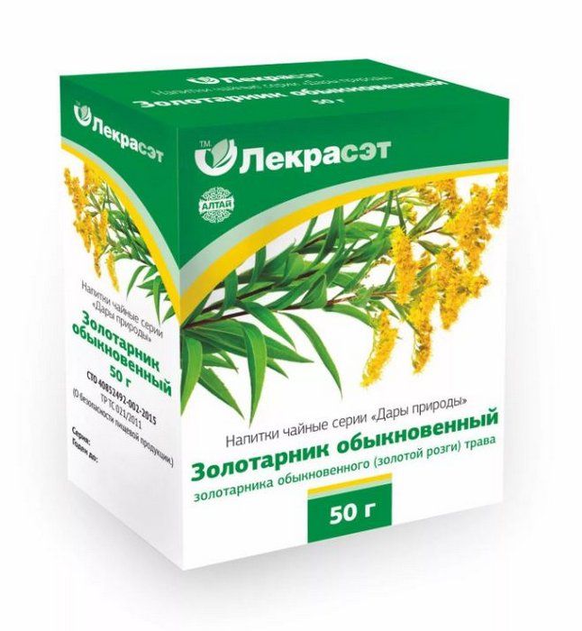 Золотарник обыкновенный, фиточай, 50 г, 1 шт. фото