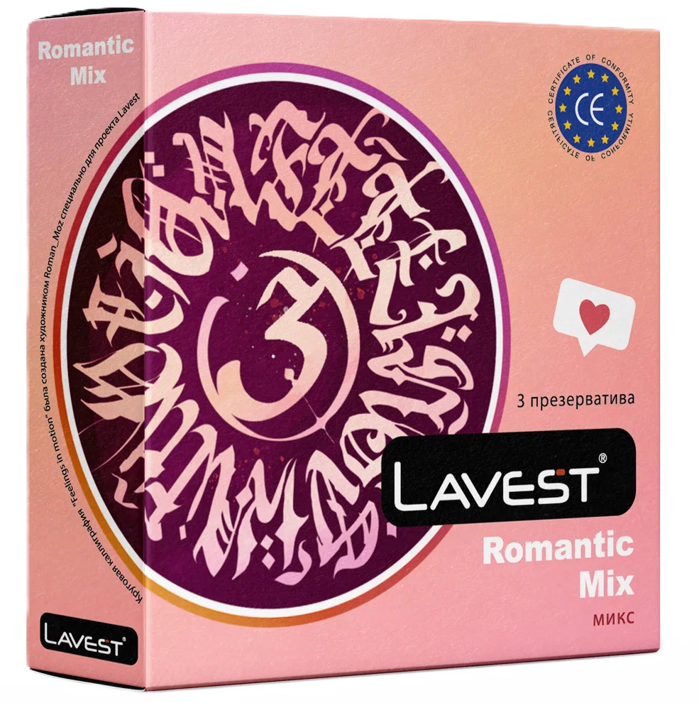 Lavest Romantic Mix Презервативы, презервативы, 3 шт. фото
