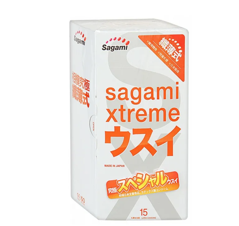 Sagami Xtreme Superthin презервативы ультратонкие 0.04 мм, презервативы, 15 шт. фото