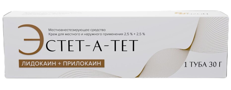 Эстет-а-тет, 2.5%+2.5%, крем для местного и наружного применения, 30 г, 1 шт. фото