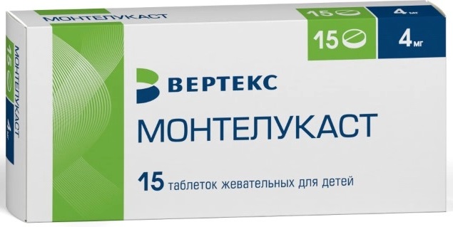 Монтелукаст, 4 мг, таблетки жевательные, 15 шт. фото