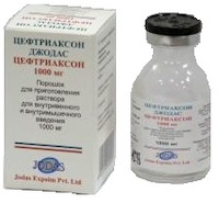 Цефтриаксон-Джодас, 1000 мг, порошок для приготовления раствора для внутривенного и внутримышечного введения, 1 шт. фото
