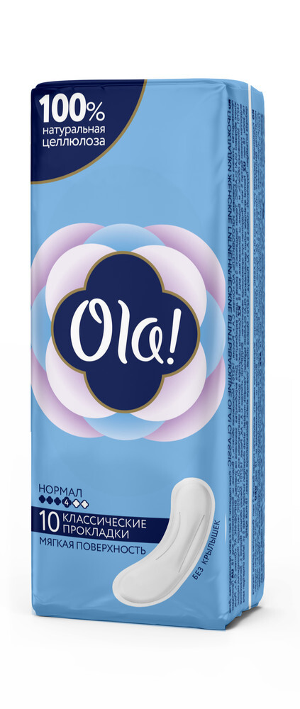 Ola прокладки classic normal без крылышек, прокладки гигиенические, 10 шт. фото