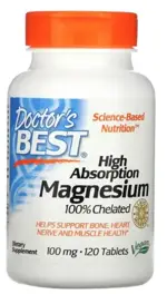 Doctor's Best Магния хелат, таблетки, 120 шт. фото