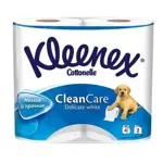 Kleenex Clean Care Delicate White Бумага туалетная двухслойная, 4 шт. фото