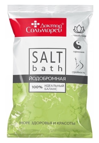 Доктор Сольморей Соль для ванн йодобромная, 1000 г, 1 шт. фото