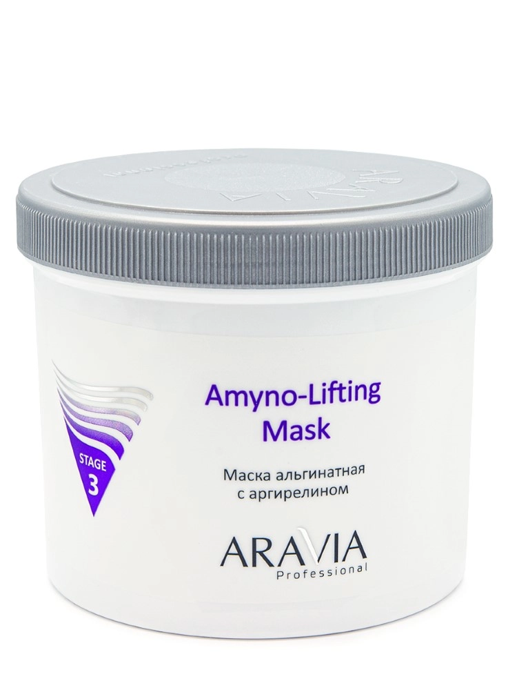 Aravia professional amyno-lifting mask альгинатная маска с аргирелином, маска для лица, 550 мл, 1 шт. фото