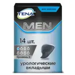 Tena Men вкладыши урологические уровень 0, прокладки урологические, 14 шт, extra light фото