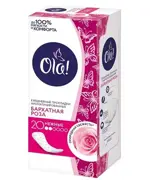 Ola! Daily Deo Прокладки ежедневные Бархатная роза, прокладки гигиенические, 20 шт, ароматизированные фото