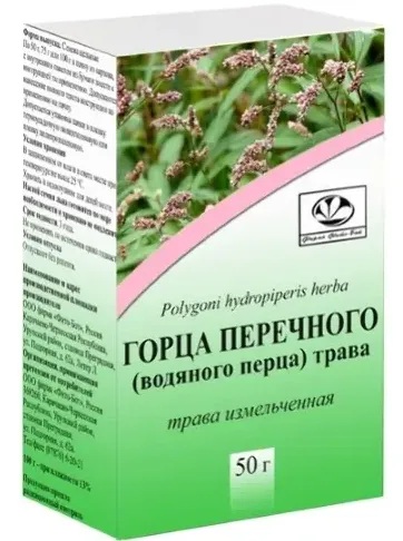 Горца перечного (водяного перца) трава, сырье растительное измельченное, 50 г, 1 шт. фото