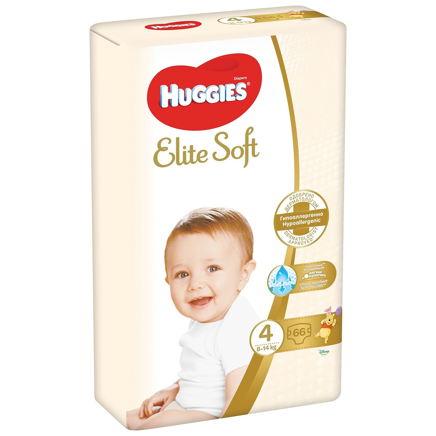 Huggies Elite Soft Подгузники детские одноразовые, р. 4, 66 шт, 8-14 кг фото