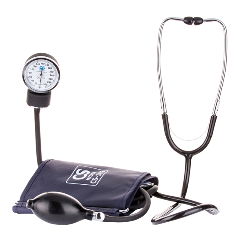 Тонометр механический CS Medica CS-105, 1 шт, со встроенным стетоскопом фото