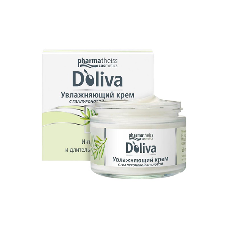 Doliva крем увлажняющий гиалуроновой кислотой, крем для лица, 50 мл, 1 шт. фото