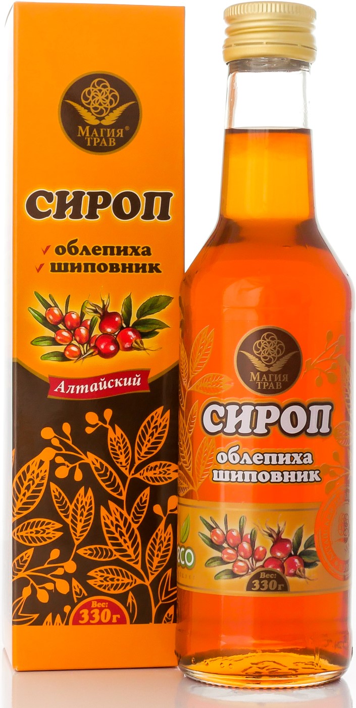 Сироп облепиха, шиповник, сироп, 330 г, 1 шт. фото