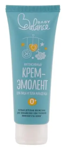 Baby balance интенсивный крем-эмолент для лица и тела младенца, крем, 75 мл, 1 шт. фото