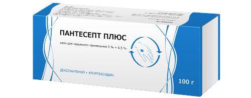 Пантесепт плюс, 5%+0.5%, крем для наружного применения, 100 г, 1 шт. фото
