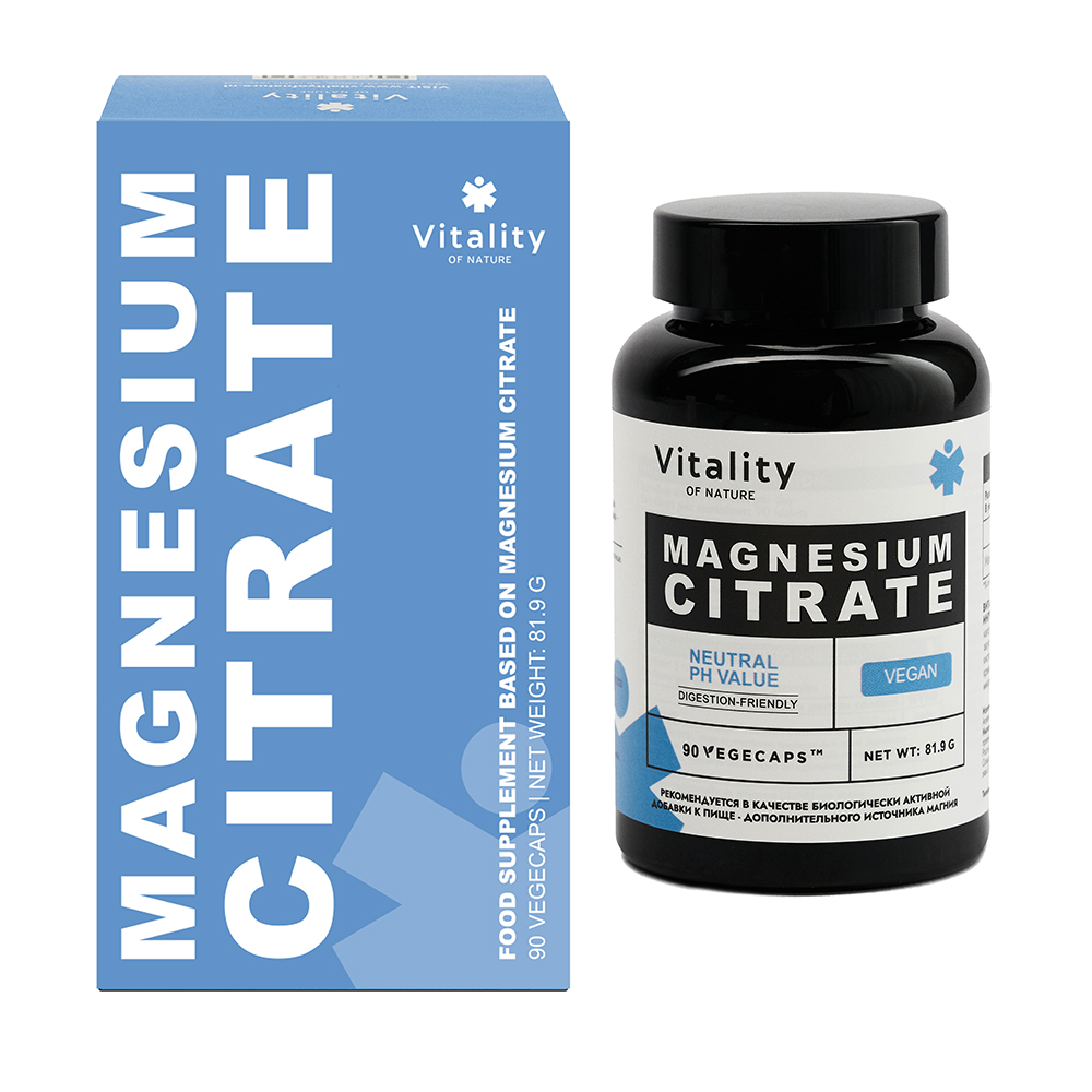 Vitality Магний цитрат, капсулы, 90 шт. фото