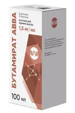 Бутамират АВВА, 1.5 мг/мл, раствор для приема внутрь, 100 мл, 1 шт. фото