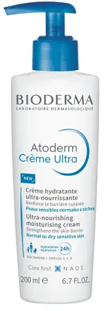 Bioderma Atoderm Ultra, крем для тела, 200 мл, 1 шт, помпа фото