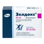 Зелдокс, 30 мг, лиофилизат для приготовления раствора для внутримышечного введения, 1 шт, в комплекте с растворителем фото 1