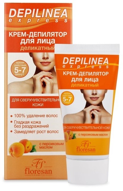 Floresan Depilinea, крем-депилятор, 50 мл, 1 шт, для лица фото