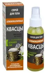 Квасцы алюмокалиевые, спрей для местного применения, 100 мл, 1 шт, с экстрактом зеленого чая фото