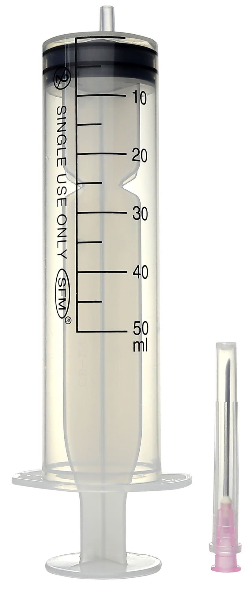 SFM Шприц инъекционный одноразовый 3-х компонентный, 50 мл, шприц в комплекте с иглой, 1 шт, 18G (1.20х40) фото