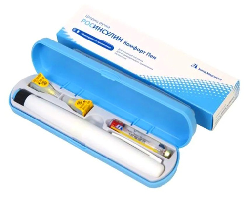 Росинсулин Комфортпен шприц-ручка для инъекций инсулина без картриджа, 1 шт. фото