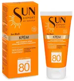 Krassa Sun Expert Крем для защиты лица, зоны декольте и татуажа, крем солнцезащитный, 50 мл, 1 шт, SPF 80 фото