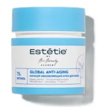 Estetie крем для лица ночной обновляющий global anti-aging, крем для лица, 45 мл, 1 шт. фото