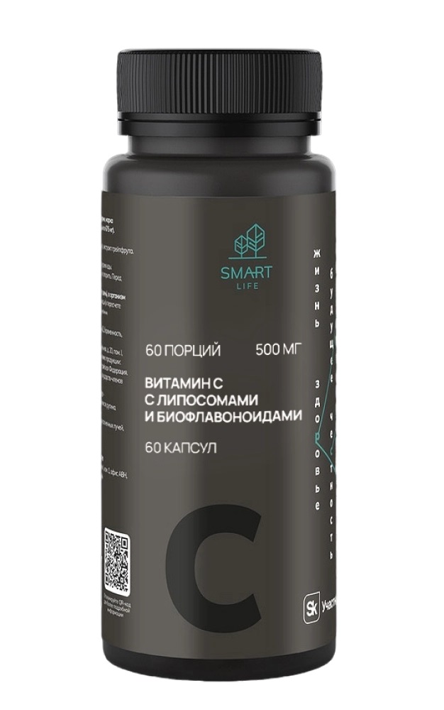 SmartLife Витамин C с липосомами и биофлавоноидами, капсулы, 60 шт. фото
