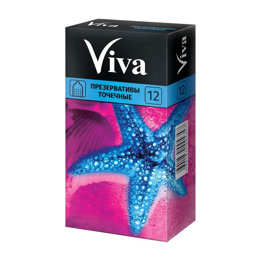 Презервативы Viva, презерватив, 12 шт, точечный фото