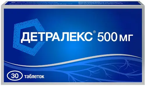 Детралекс, 500 мг, таблетки, покрытые пленочной оболочкой, 30 шт. фото