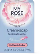 My Rose of bulgaria крем-мыло, мыло, 75 г, 1 шт. фото