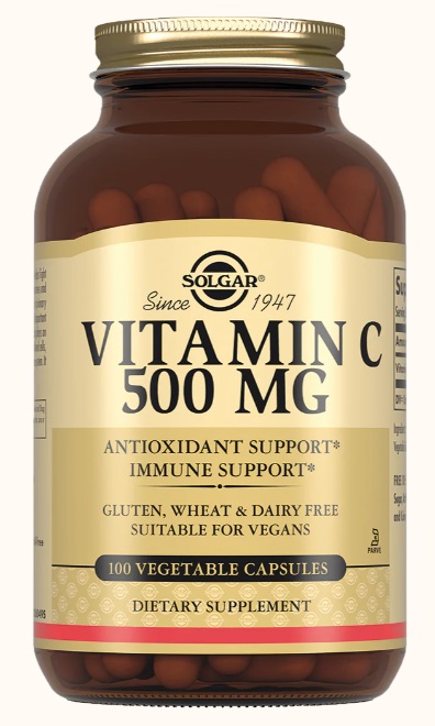 Solgar Витамин С, 500 мг, капсулы, 100 шт. фото