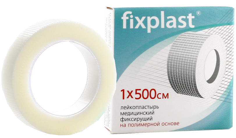 Fixplast Лейкопластырь фиксирующий, 1 см х 500 см, лейкопластырь, 1 шт, полимерная основа фото