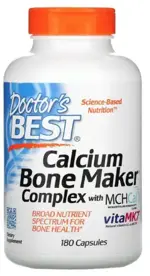 Doctor's Best Кальция комплекс для костей, капсулы, 180 шт. фото