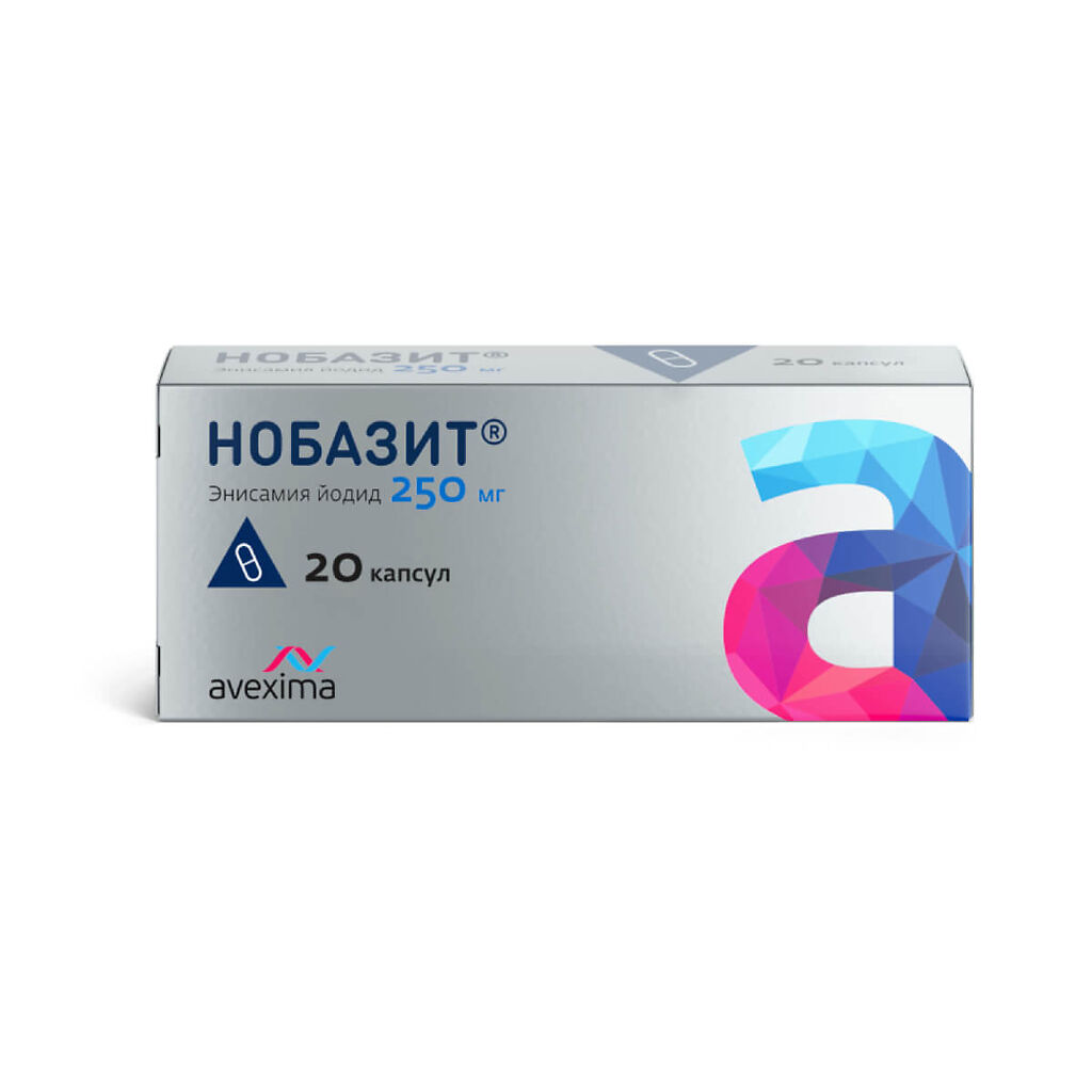 Нобазит, 250 мг, капсулы, 20 шт. фото
