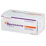 Брилинта, 90 мг, таблетки, покрытые пленочной оболочкой, 168 шт. фото