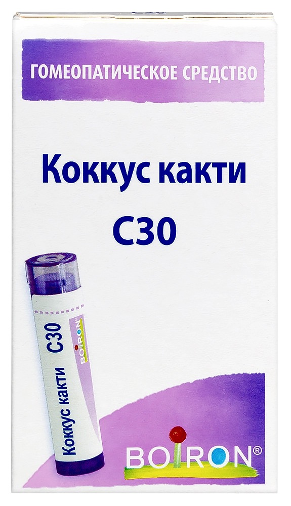 Коккус какти C30, гранулы гомеопатические, 4 г, 1 шт. фото