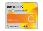 Витамир Витамин С, 500 мг, таблетки, 30 шт. фото