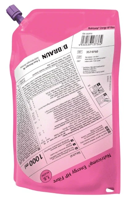 Нутрикомп энергия файбер Ликвид, смесь для энтерального питания, 1000 мл, 1 шт, нейтральный фото