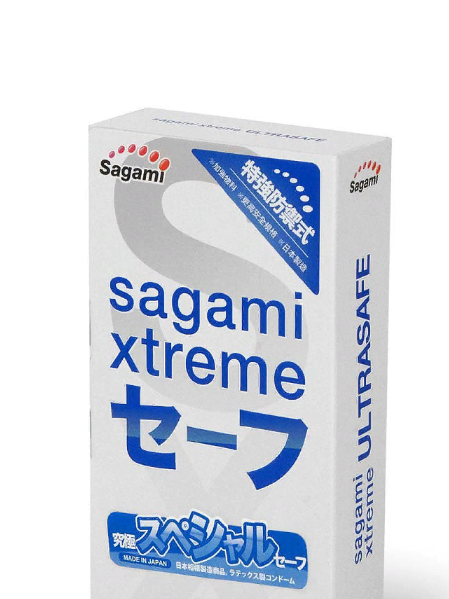 Sagami Xtreme Ultrasafe презервативы с двойным количеством смазки, презервативы, 10 шт. фото