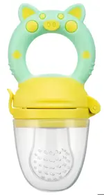 Roxy-kids Ниблер для прикорма Piggy, 1 шт, мятно-желтого цвета, арт. RFN-010 фото