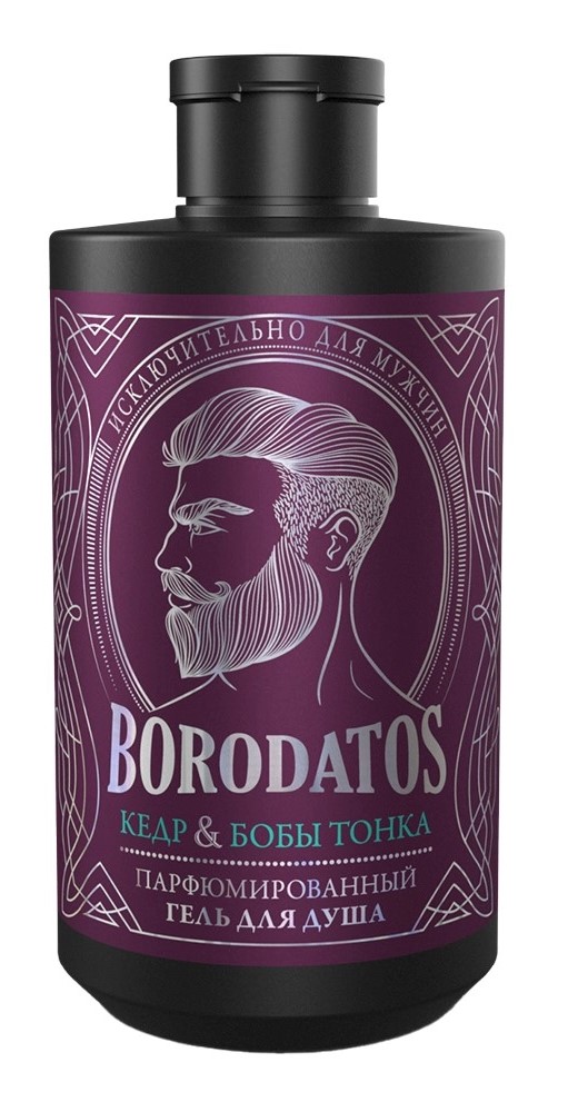 Borodatos гель для душа парфюмированный, гель для душа, 400 мл, 1 шт, кедр, бобы тонка фото