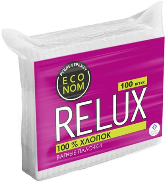 Relux, ватные палочки в пакете, 100 шт. фото